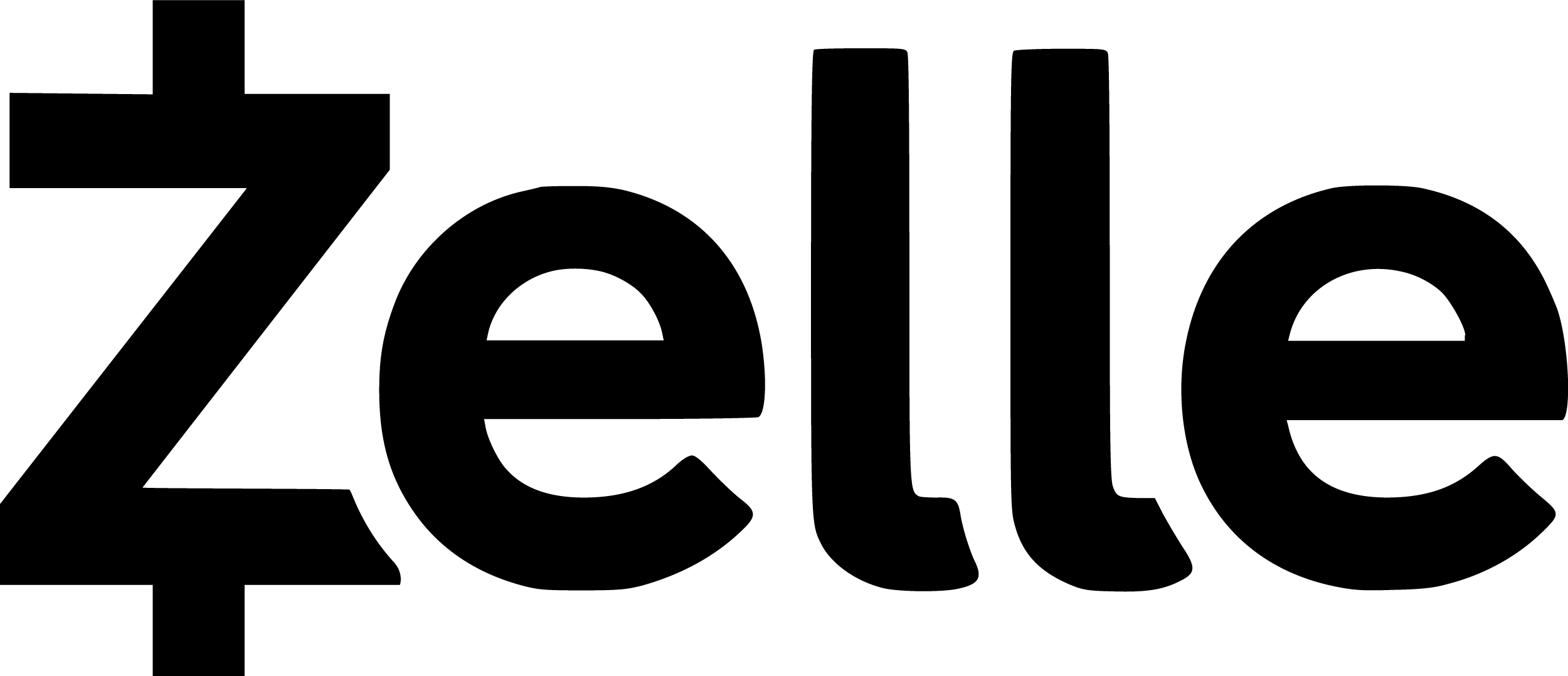 zelle logo black and white
