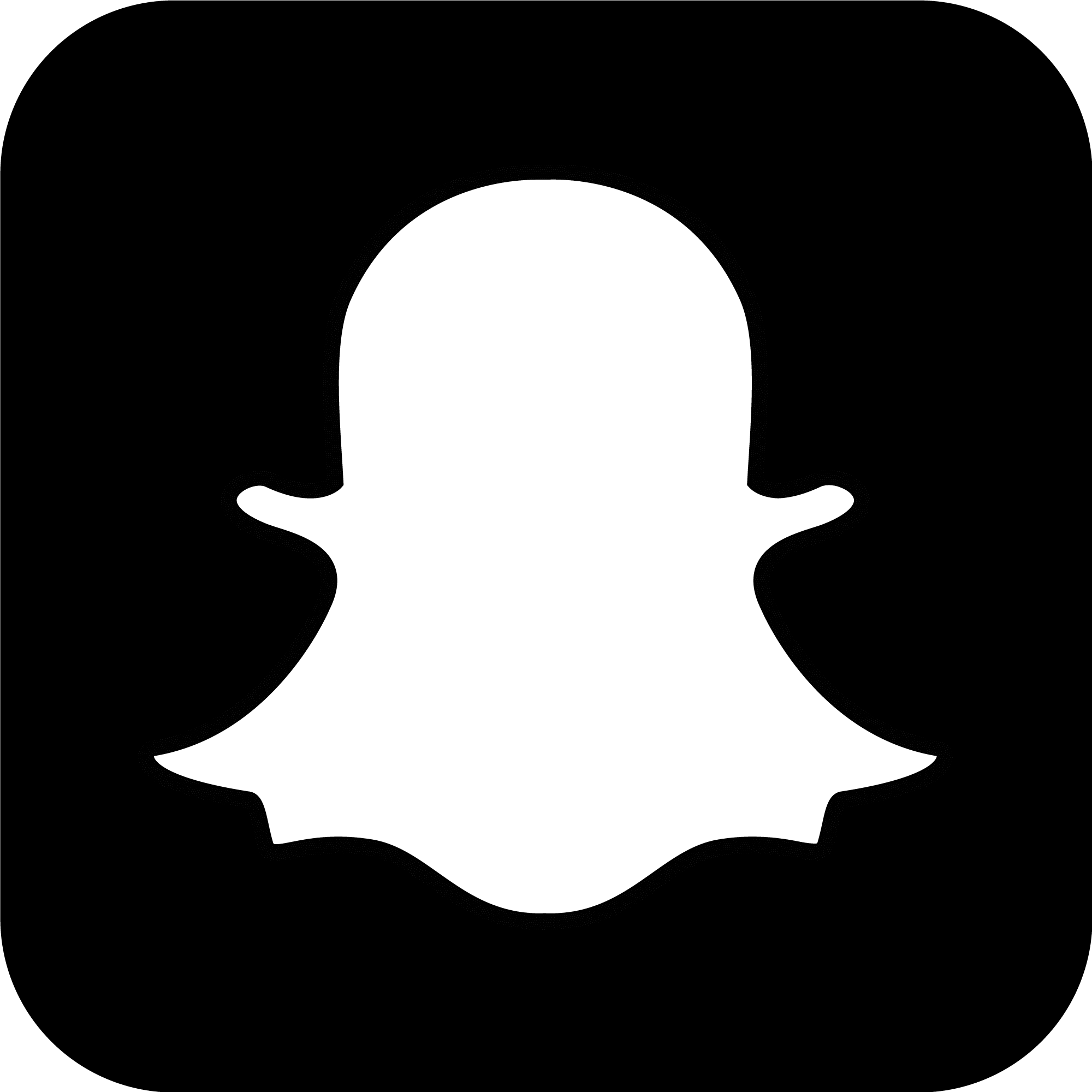 Black Snapchat Icon