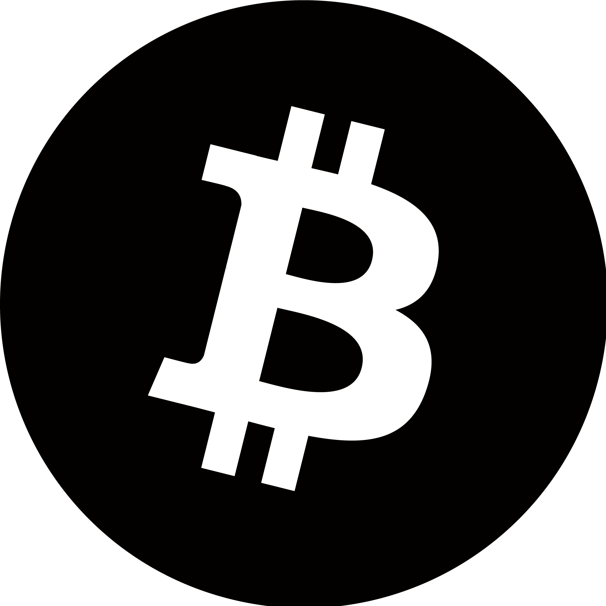 bitcoin logo png black