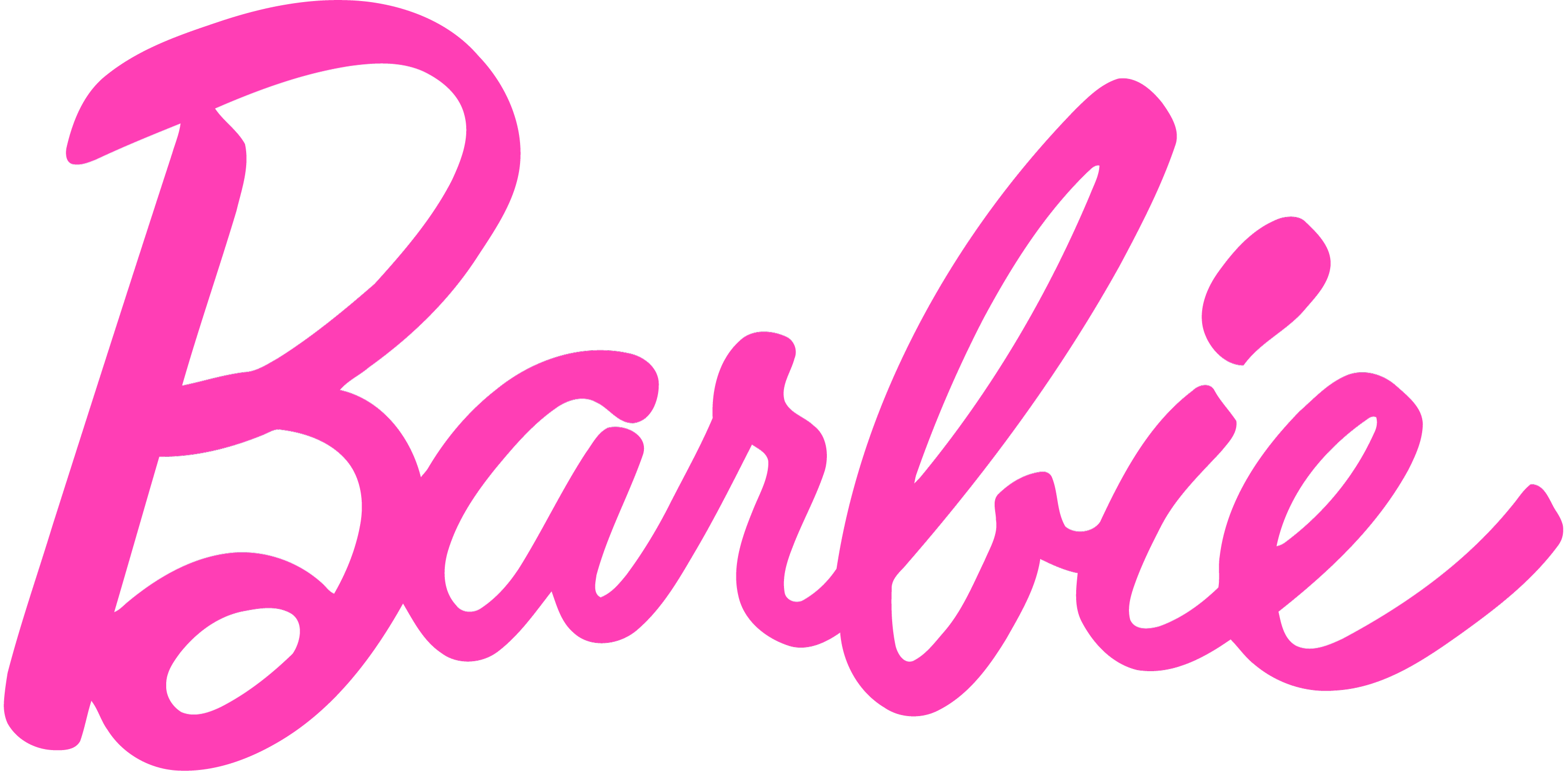 Barbie Logo With Icon PNG image for Free Download