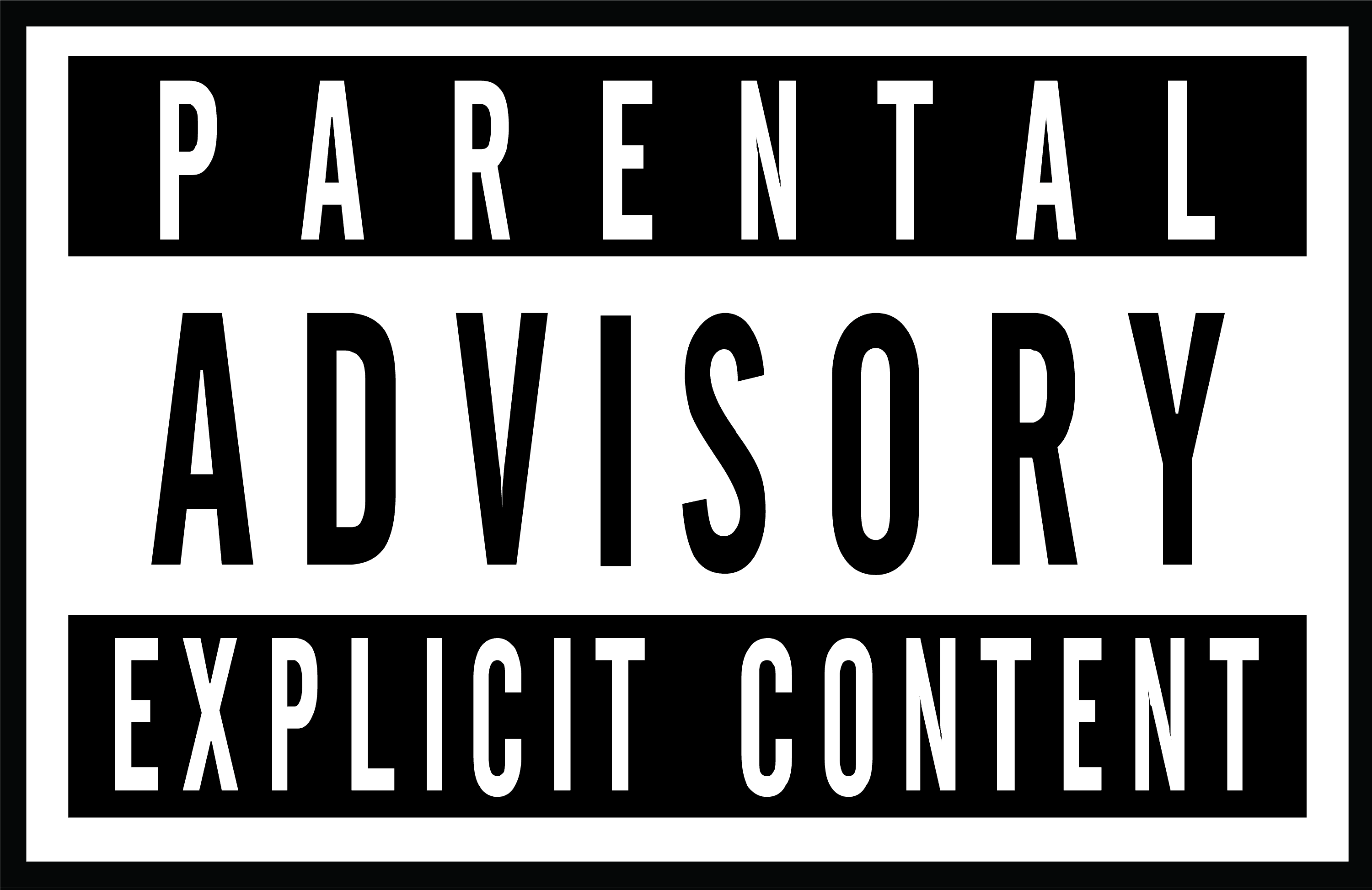 Parental Advisory Sticker PNG