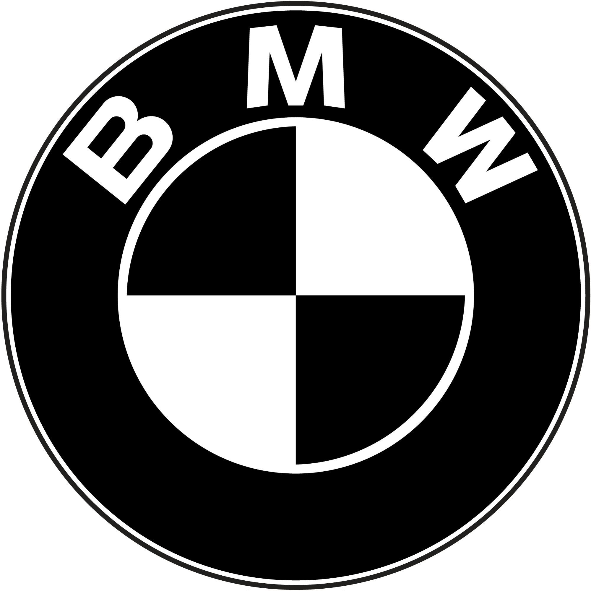 Black BMW Logo PNG