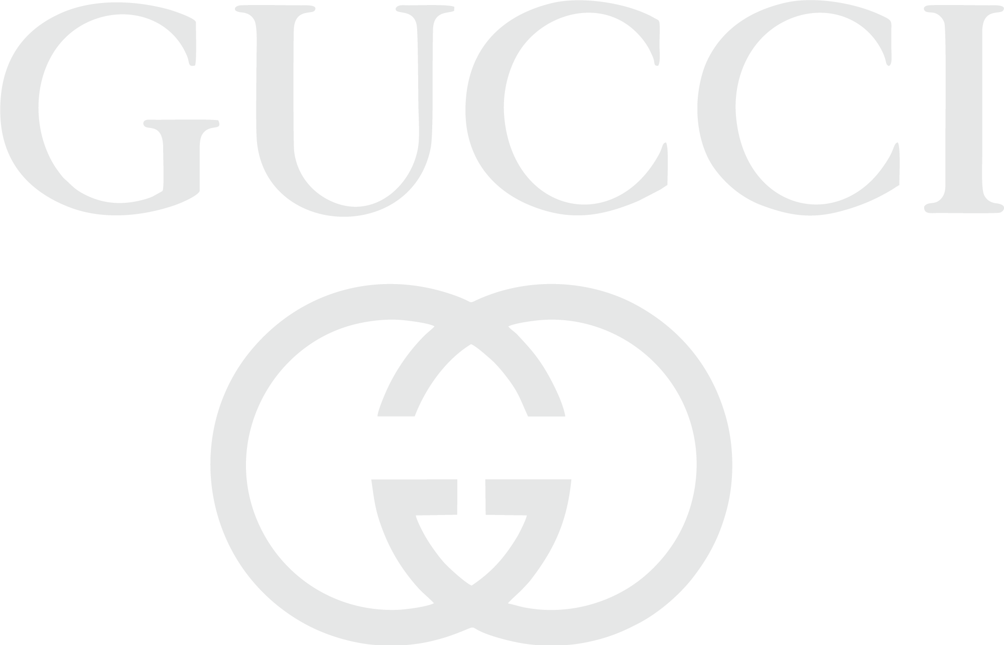 Gucci White Logo