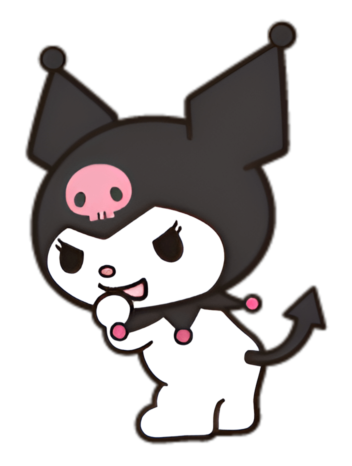 Kuromi Character PNG With Transparent Background