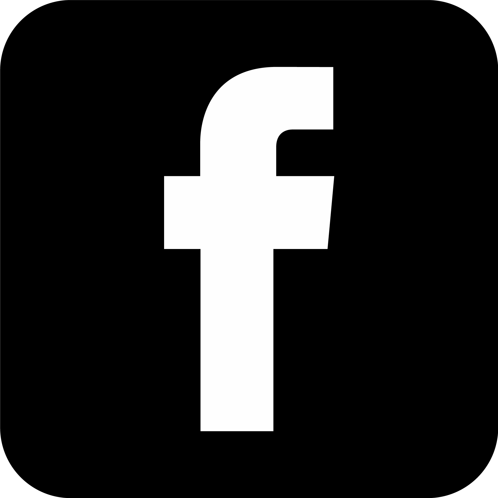 Black Facebook Logo