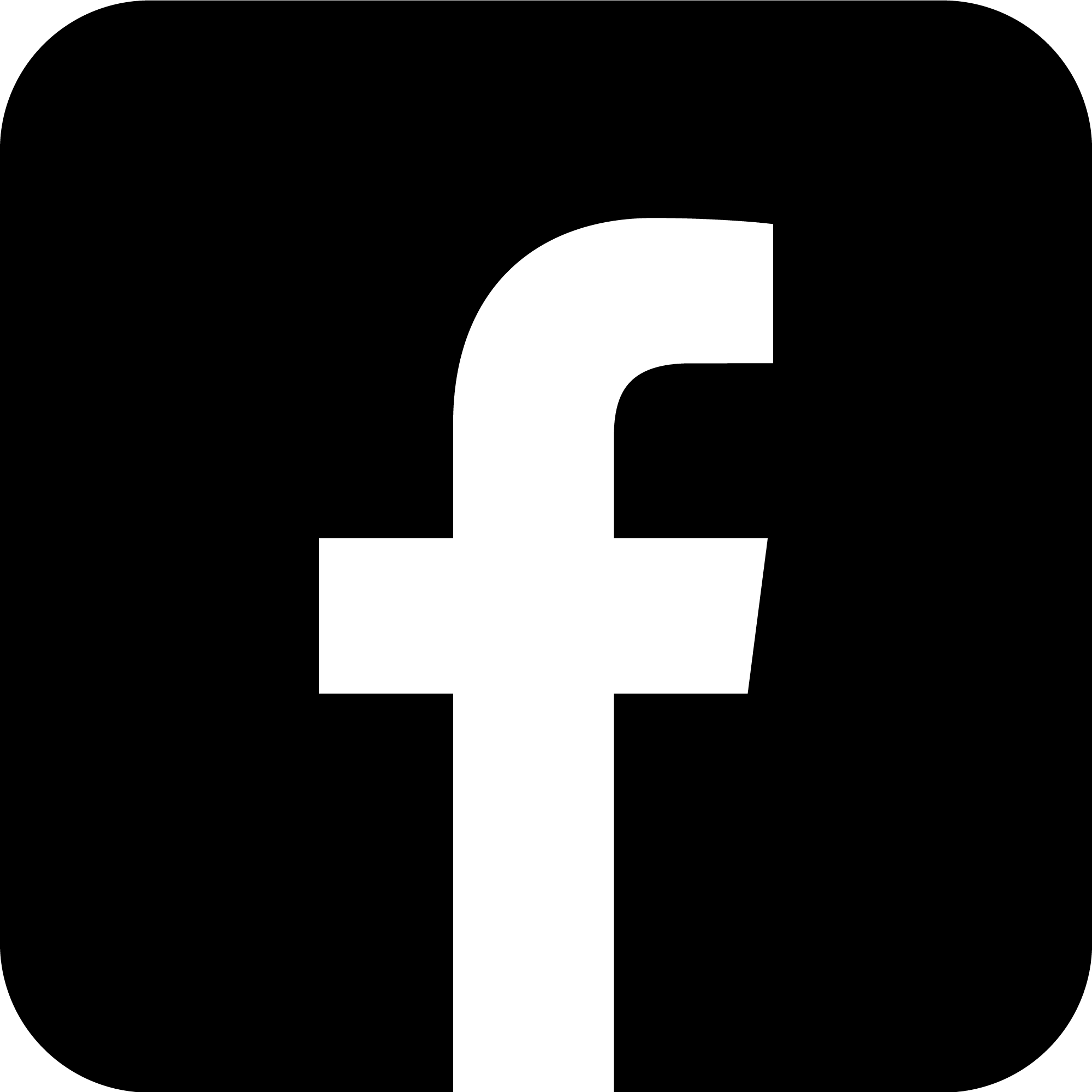 Facebook Logo Black and White