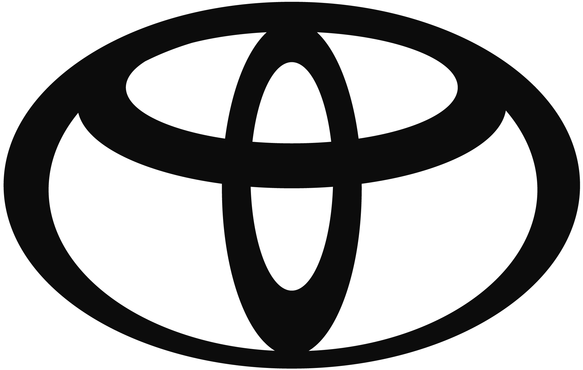 Black Toyota Logo image for Free Download