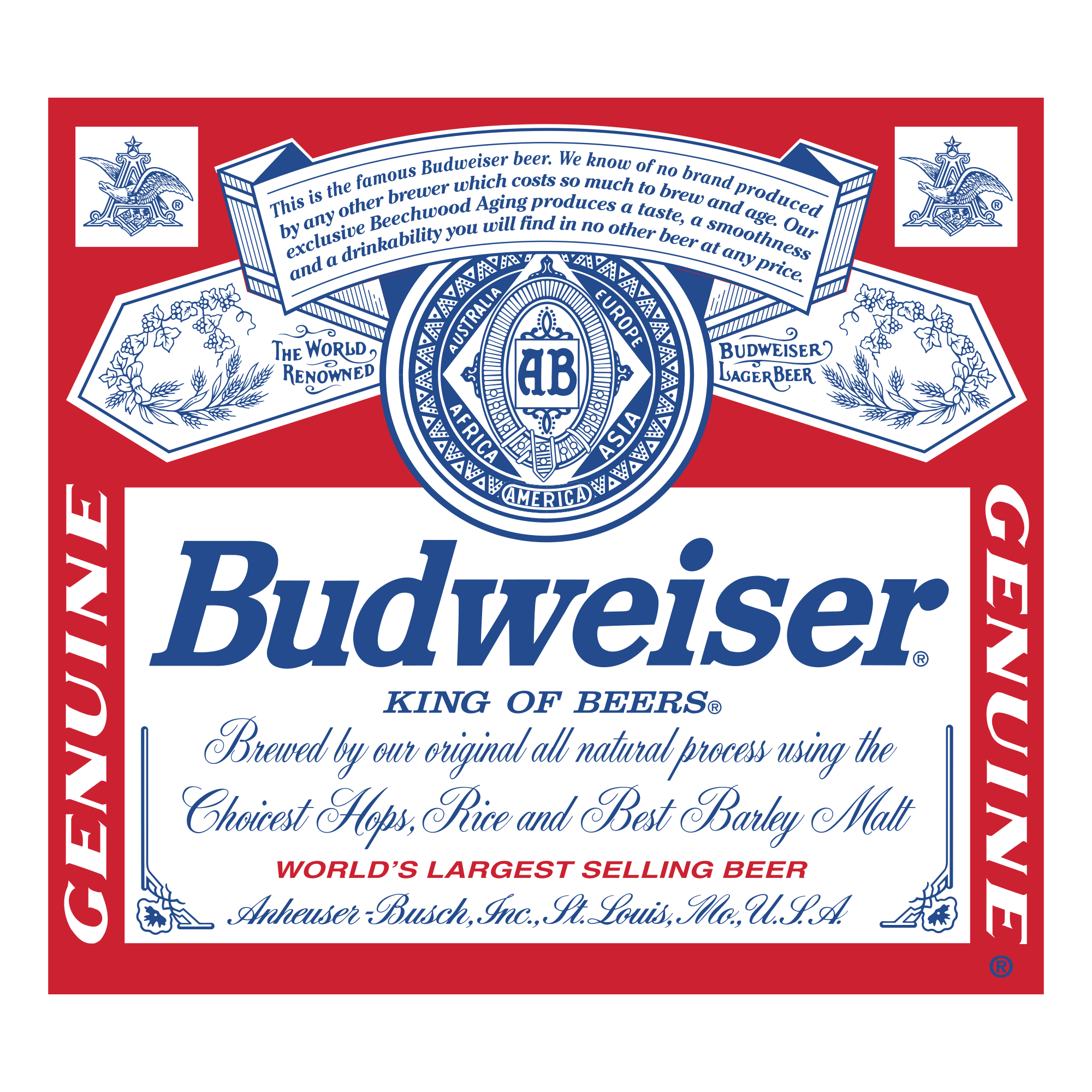 Budweiser Logo Stamp