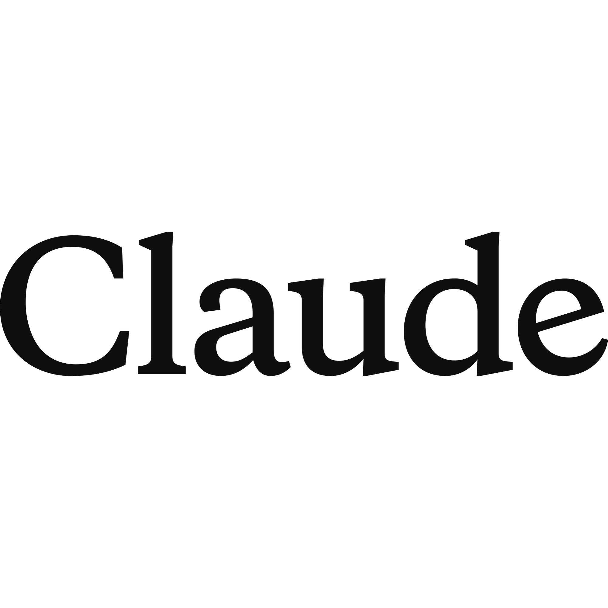 Claude AI Text Logo