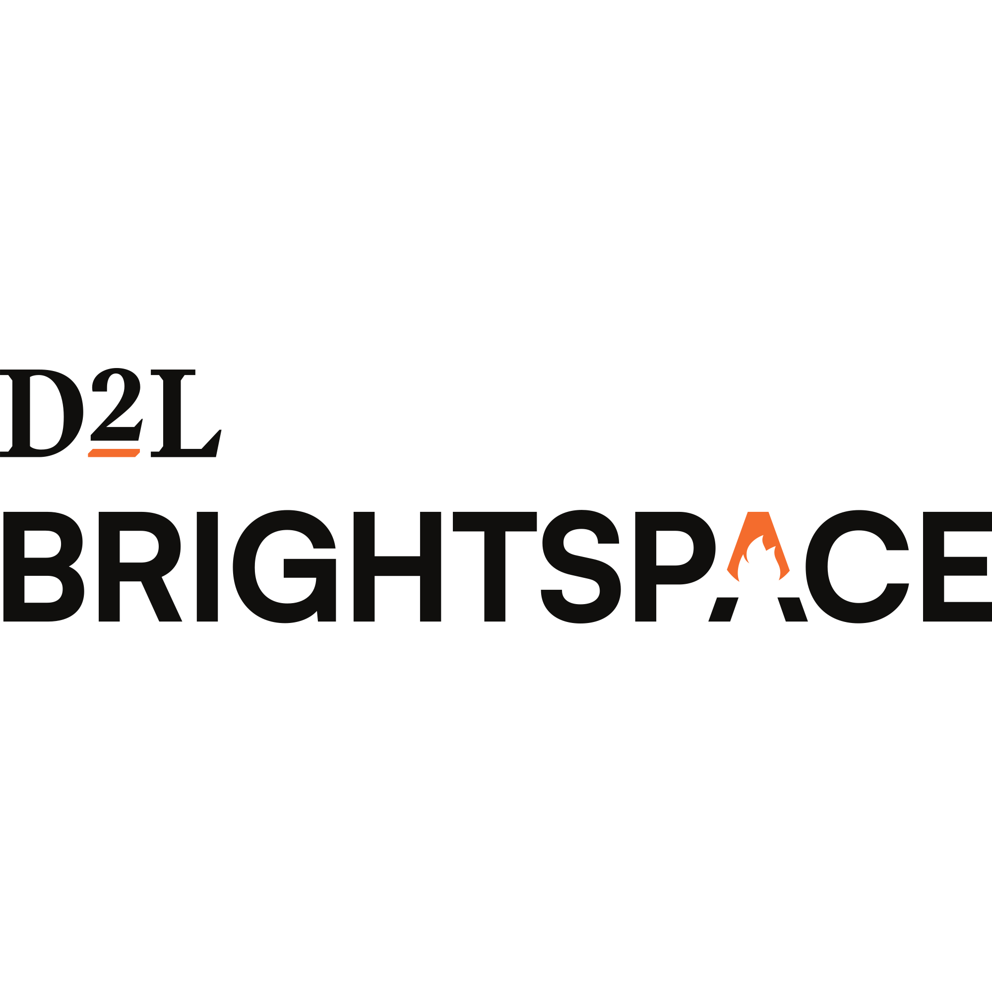 D2L Brightspace Text Logo PNG