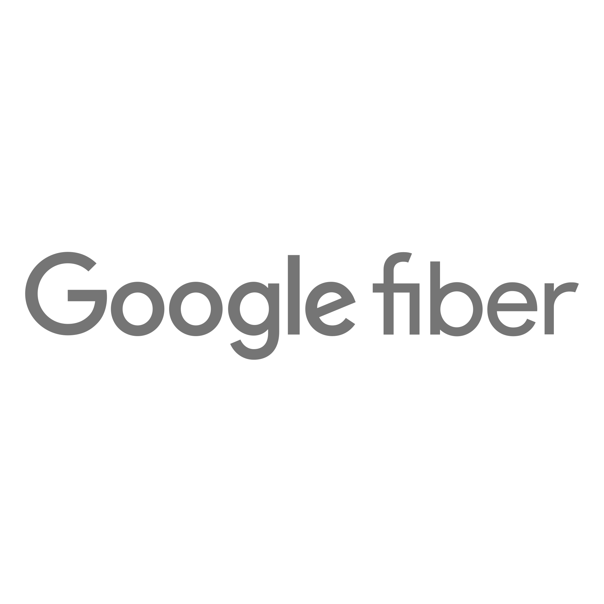 Google Fiber Logo Grayscale