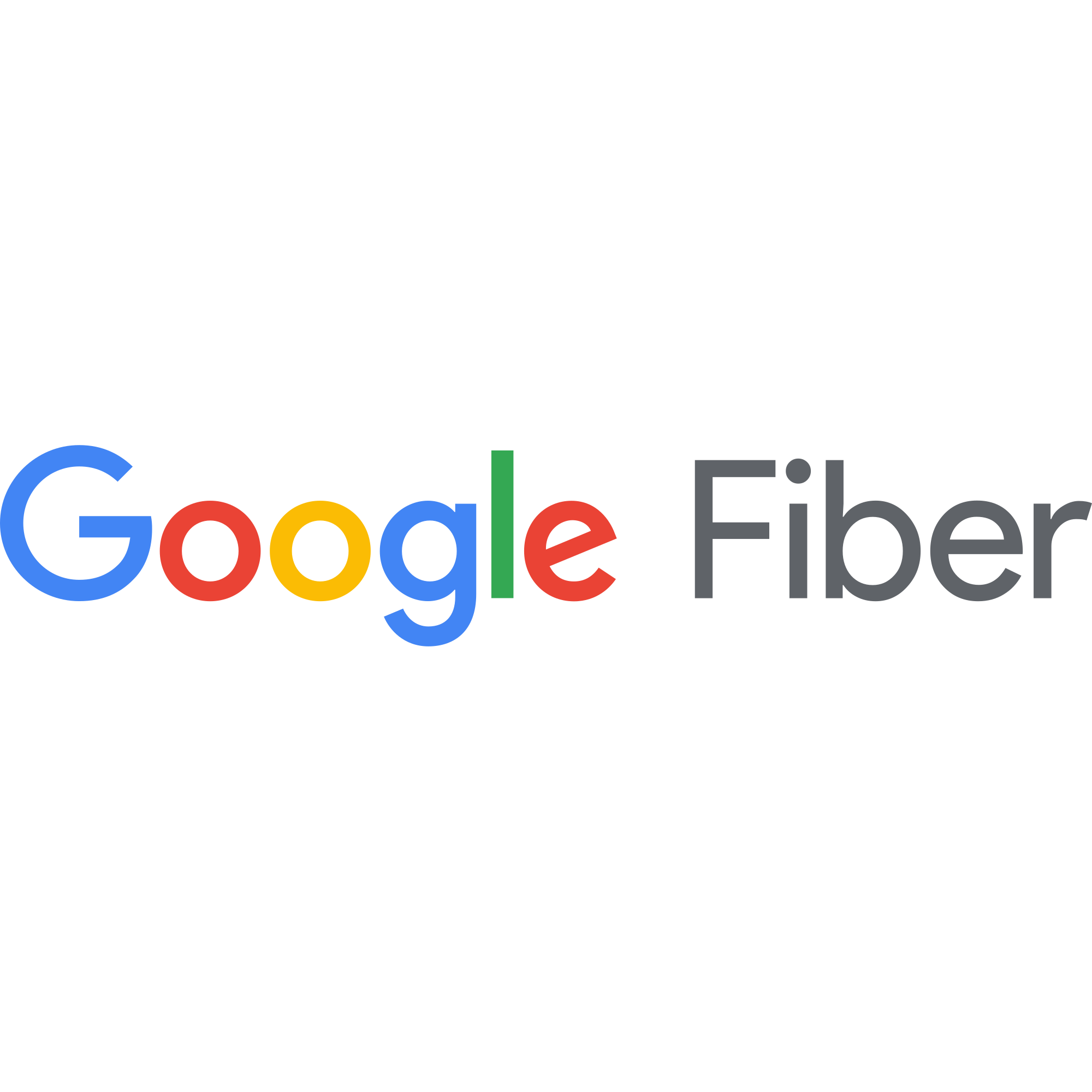 Google Fiber text logo