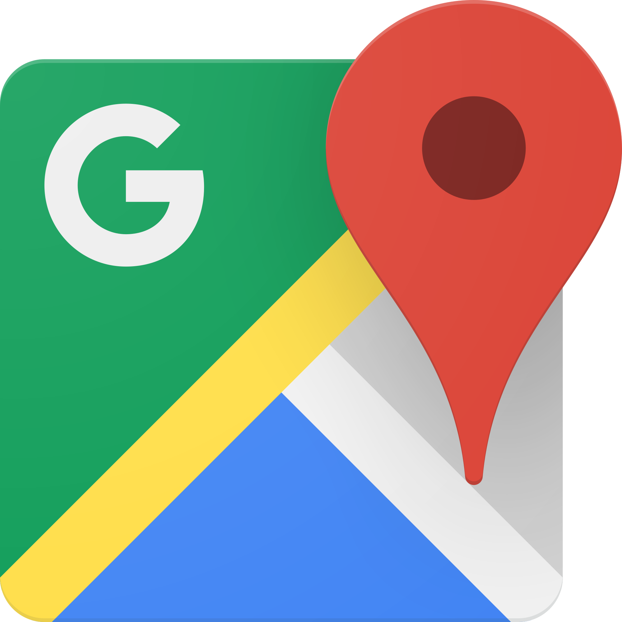 Google Maps icon (2015-2020)