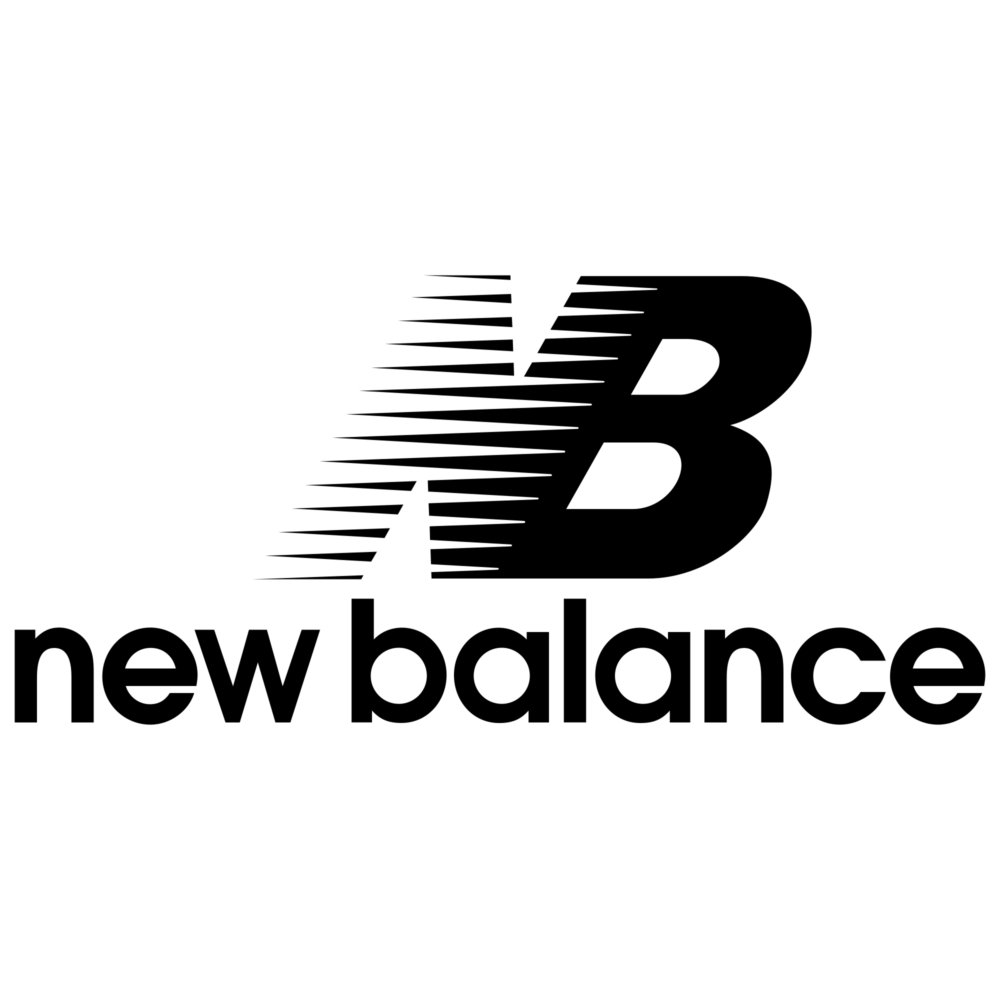 New Balance Logo Black and White