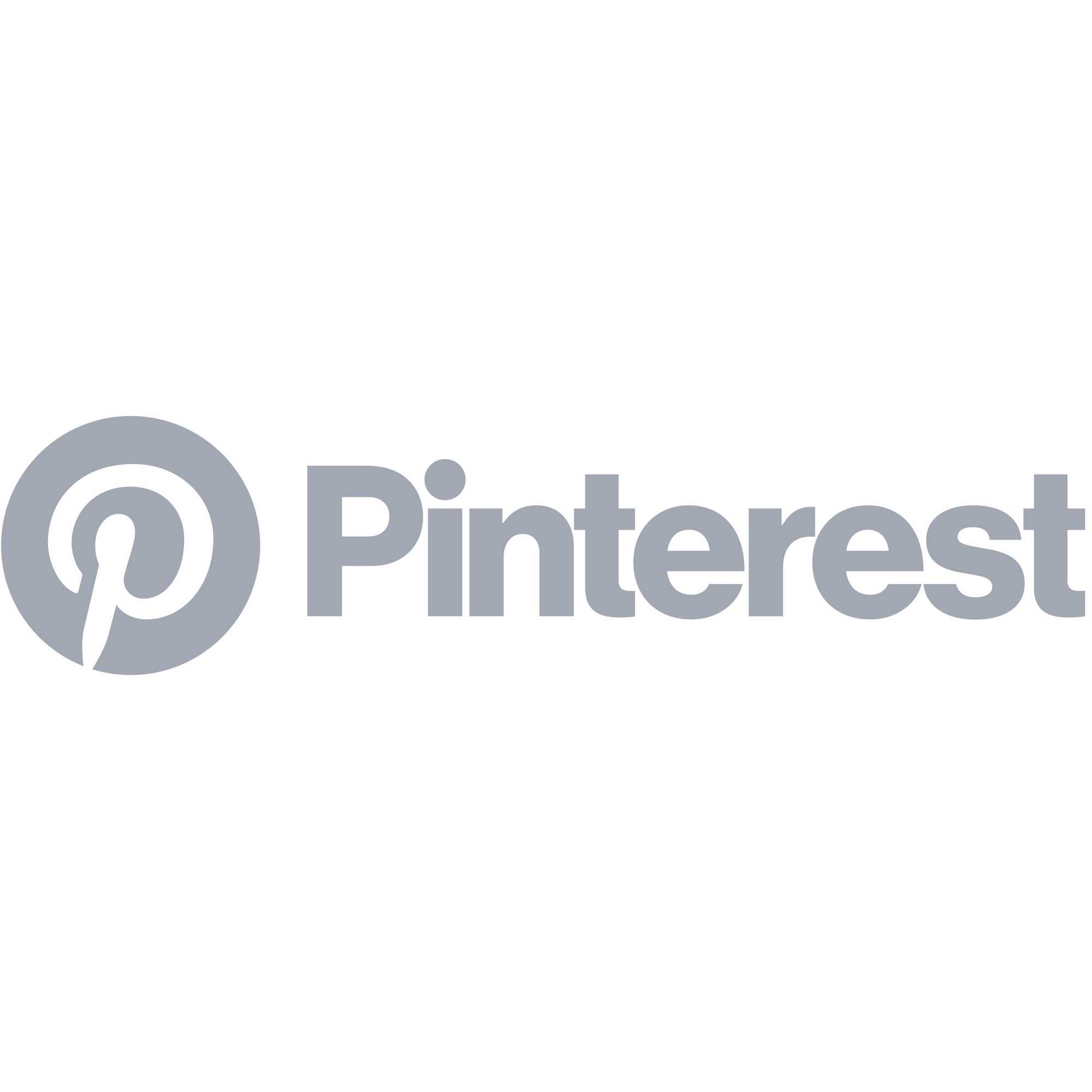 Pinterest Logo Grey