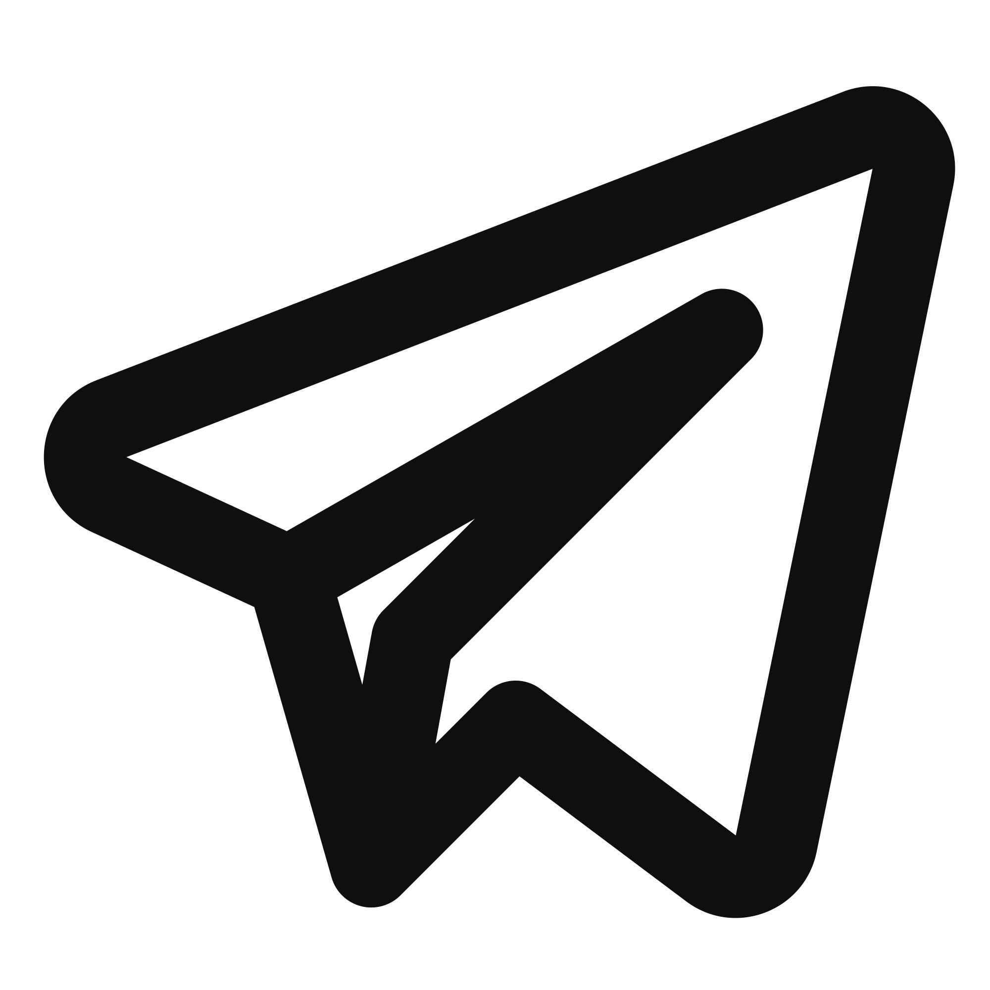 Telegram Logo Black Stroke Icon Transparent