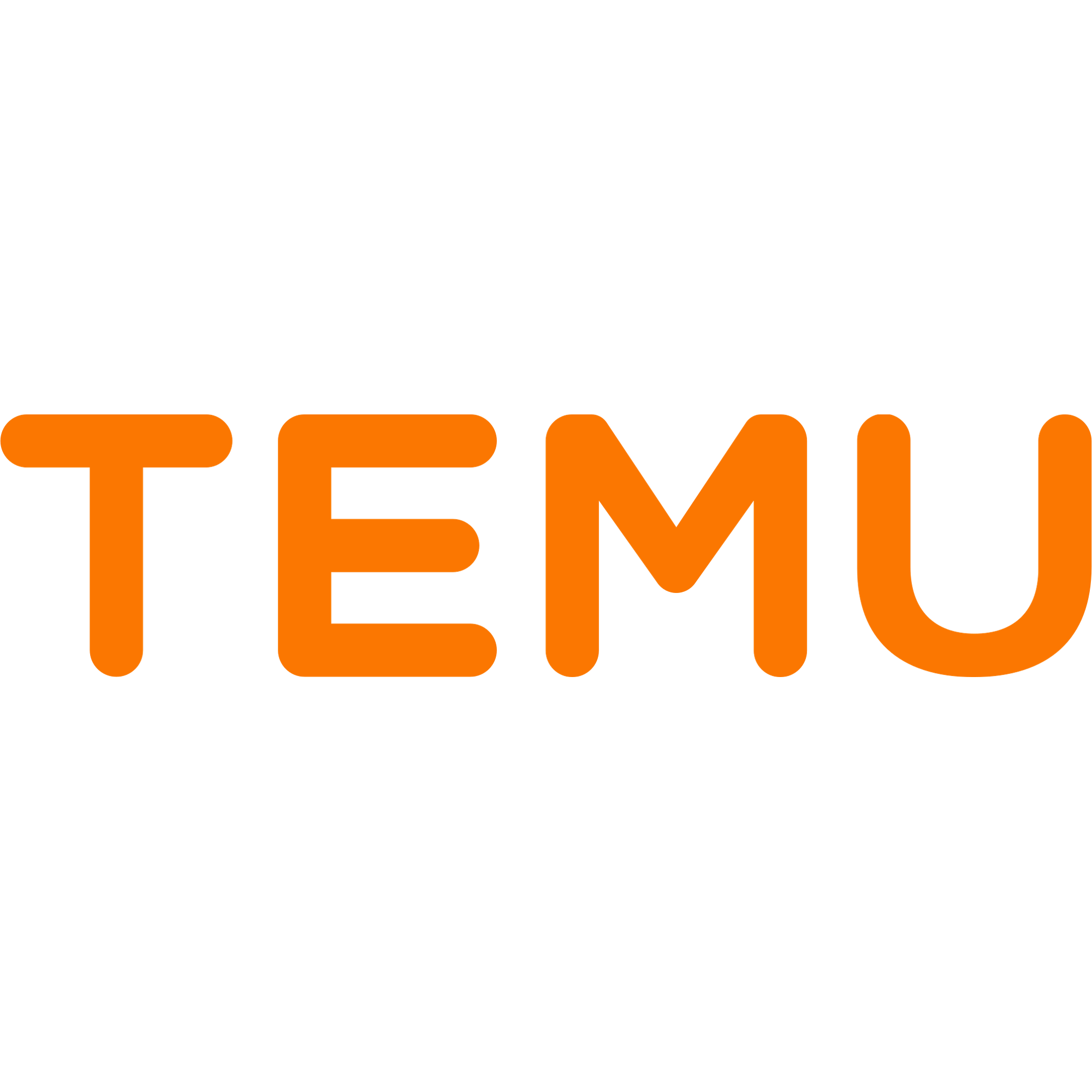 Temu logo wordmark 