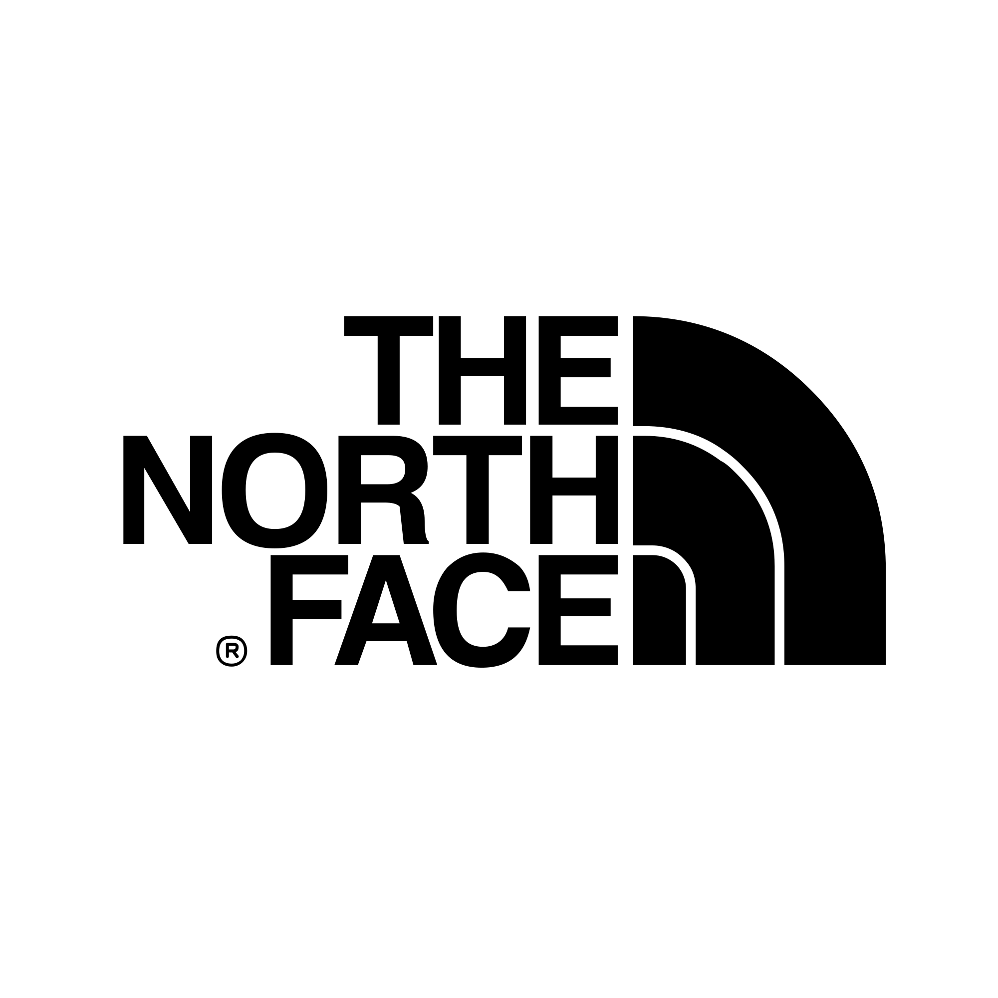 The North Face Black and White